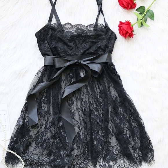 LAST ONE*Black babydoll sexy lingerie - Picture 4 of 5